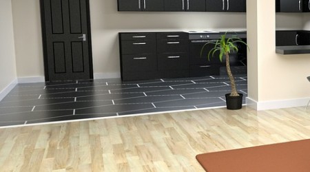 Stripe color vinyl click flooring , best for Yoga room,Cafe Bar Color : HIF 1743
