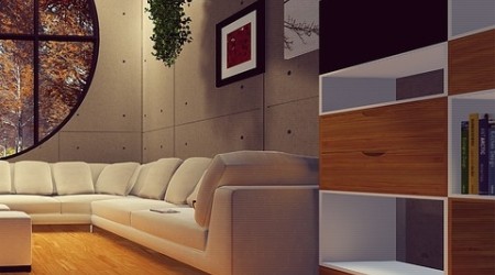 Green space, home decoration with naturla elements