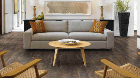 Hanflor vinyl flooring same pattern found in seafood restaurant in JeJu Island,Korea