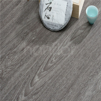 Hanflor Rigid Core Luxury Vinyl Flooring Gray Commercial SPC Flooring 6''x36'' 4.0mm Waterproof HIF 1715