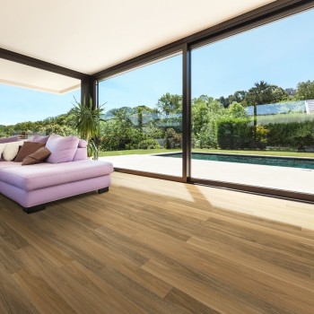 Hanflor PVC Vinyl Plank Flooring Plastic Flooring 6''x36'' 4.0mm Waterproof Click Lock Moonlit Mango HVP 2002