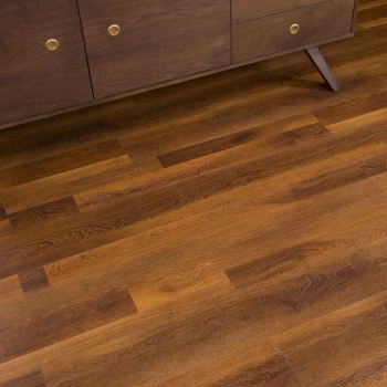 Hanflor Click Lock Vinyl Planks Flooring PVC 6''x48'' 4.2mm Saddlewood Anti-slip Floating HVP 2031