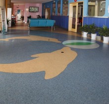 Hanflor 20mX2m Easy Clean Non Slip Wear Resistant Kindergarten Children School PVC Roll Floor