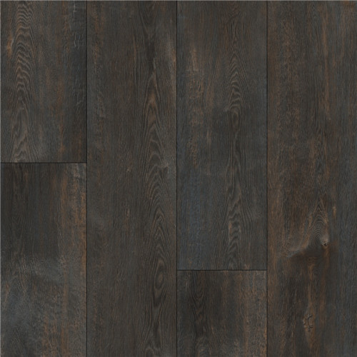 Hanflor High End Vinyl Flooring Rigid Wood Effect Vinyl Plank Flooring 9''x72'' 5.0mm Dark Oak HDF 9126