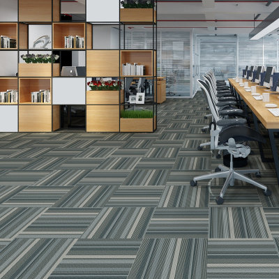 Hanflor Carpet Look LVT Flooring Blue Vinyl Tile 20 Mil Wear Layer Vinyl Plank Flooring 12''x36'' 5.0mm HTS 8035