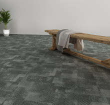 Hanflor Carpet Look LVT Vinyl Tile Dryback 18''x18'' 2mm Glue Vinyl Flooring HTS 8048