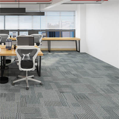 Hanflor  Carpet Look LVT Vinyl Tile Low Maintenance Floating Vinyl Tile Flooring Easy Installation 12''x36'' 5.0mm HTS 8027