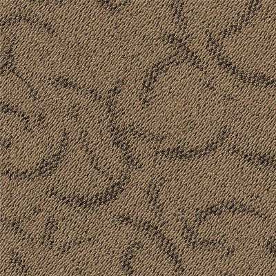 Hanflor Carpet Look LVT Vinyl Tile Interlocking Vinyl Floor Tiles Waterproof PVC Flooring Quick Installation 12”X24”4.0mm Brown HTS 8057