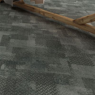 Hanflor Carpet Look LVT Vinyl Tile Dryback 18''x18'' 2mm Glue Vinyl Flooring HTS 8048