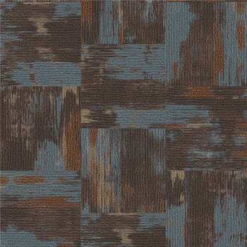 Hanflor Carpet Look LVT Vinyl Tile 3mm PVC Flooring Glue Down 18''x18'' 3.0mm HTS 8047