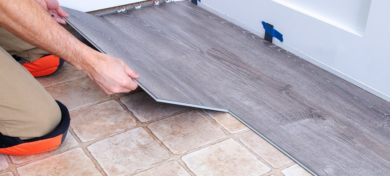install vinyl flooring over tile