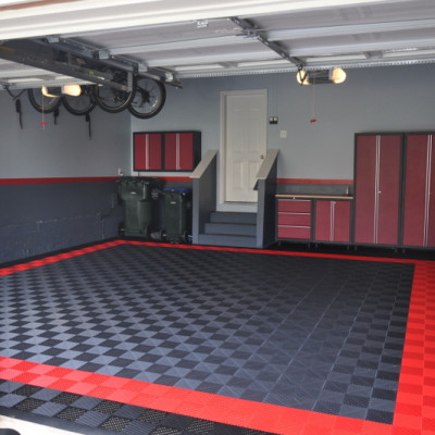 Hanflor Heavy Duty PVC Interlocking Garage Floor Tiles – Shock Resistant & Durable for Heavy Traffic