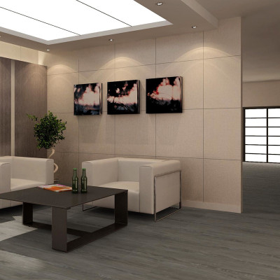 Hanflor Rigid Core SPC Flooring For Commercial Use 9''X48'' 4.2 mm Easy Clean HIF 20464