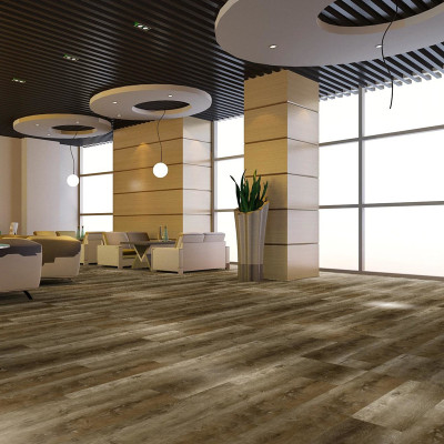 Hanflor Rigid Vinyl Plank SPC Flooring Commercial Wood Flooring 7''x48'' 4.2mm Extreme Performance HIF 20466