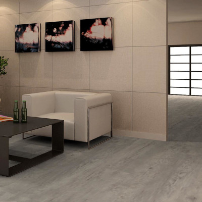 Hanflor 6''x36'' 4.2mm Gray Luxury Vinyl Plank Flooring Interlocking Floating Vinyl