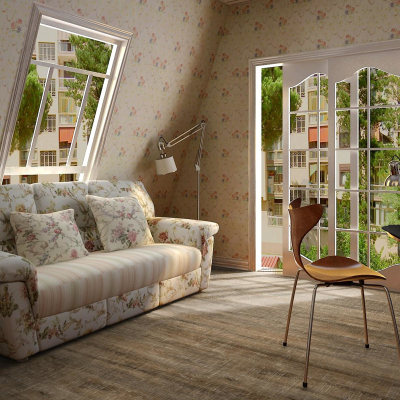 Hanflor Click Lock Vinyl Plank Wood Look Non Slip LVT 7''x48'' 5.0mm/0.3mm HIF 21519