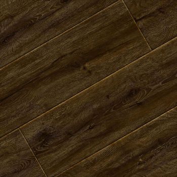 Dark Oak realistic wood vinyl flooring pvc tiles 4mm with click lock system for apartment