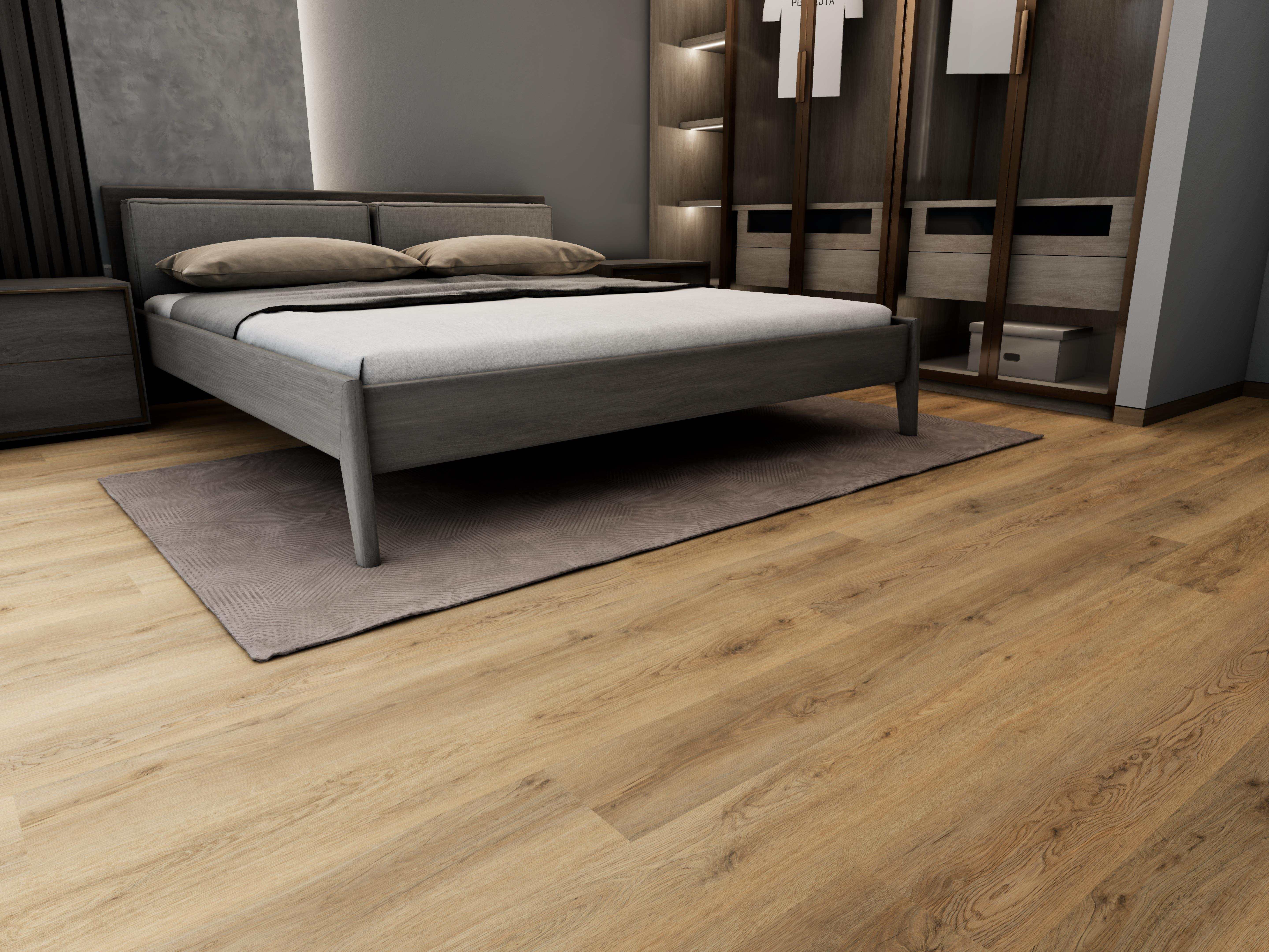Wood grain texture surface of MSPC melamine flooring