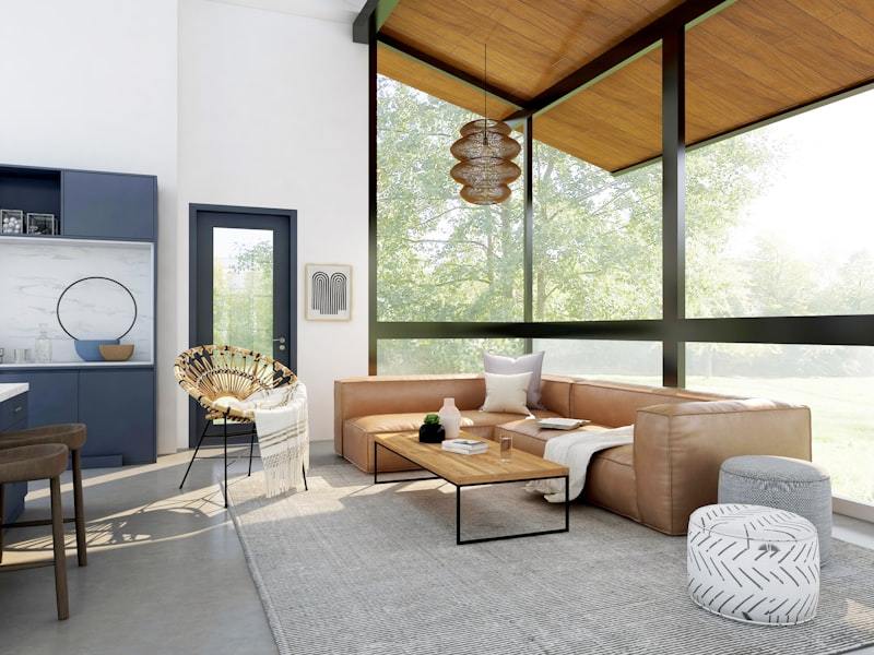 Commercial office space with durable flooring