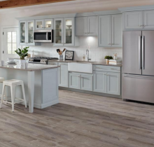 Hanflor Stone Plastic Piso Vinyl Flooring SPC Rigid Core PVC Floor 6.5mm Waterproof Indoor Use