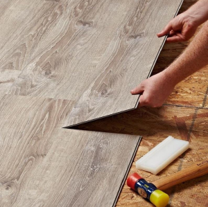 Hanflor Stone Plastic Piso Vinyl Flooring SPC Rigid Core PVC Floor 6.5mm Waterproof Indoor Use