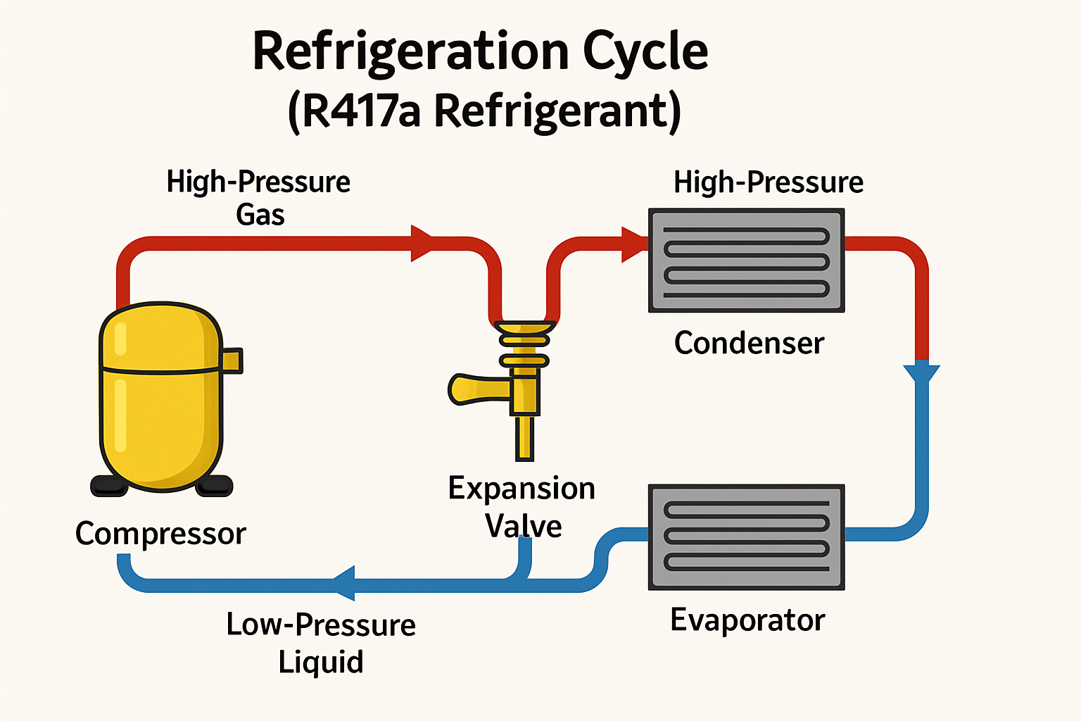 R417A Refrigerant Diagram