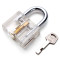 50mm Clear Cutaway View Disc Detainer Lockpicking Practice Padlock For Locksmith Sport/Game