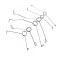 wholesale 6Pcs Lock Picks Spring Tension Wrench Set stainless steel Locksmith Tools