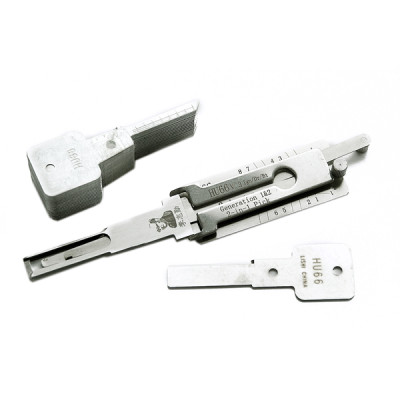 100% original LISHI 2 in 1 Auto Pick and Decoder hu66 For VW Lock Plug Reader lishi lock pick tools