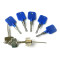 5 pcs blue cross locks with transparent cross practice lock sell hottest