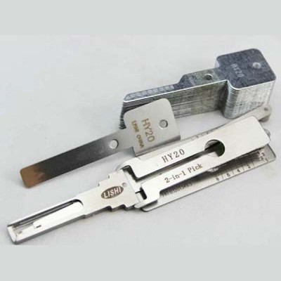 100% original LISHI 2 in 1 Auto Pick and Decoder HY20 FOR Hyundai Left Slot Cylinder Lock Plug Reader lishi lock pick tools