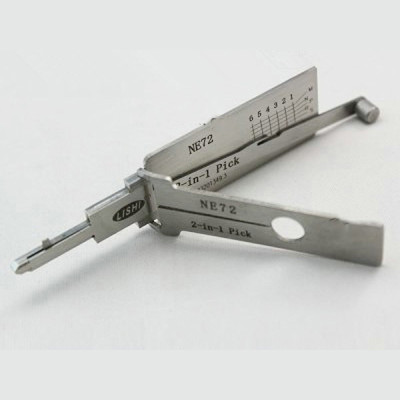 100% original LISHI 2 in 1 Auto Pick and Decoder NE72 for Peugeot 206, Renault Lock Plug Reader lishi lock pick tools