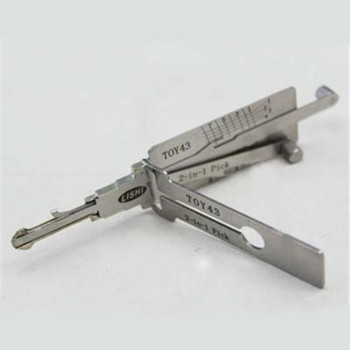 100% original LISHI 2 in 1 Auto Pick and Decoder toy43 Eight teeth Toyota  Lock Plug Reader lishi lock pick tools