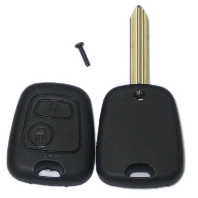 Factory sale car key shell 2 button for Peugeot Citroen