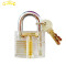 Transparent practice lock set 5 set (transparent +ab kaba +cross lock +blade lock ) cutaway lock pick