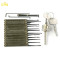 transparent cutaway Cross locks set with 12 + 3 hooks pick set locksmith tools lock picks tools hot sale