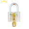 Professional locksmith supplies 6 set transparent lock pick set for beginner skill pick ,transparent practice lock set