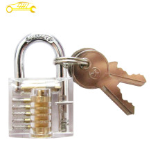 Transparent Cutaway Clear Lock Picking Practice Padlock For Locksmith Training Skills