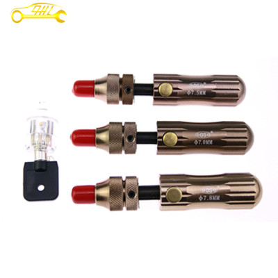 hot sale brass tubular lock pick tool 3 pcs GOSO 7 pin adjustable tubular lock pick tool with transparent tubular lock