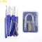 blue cover lock pick set with transparent padlock high quality 9 pcs practice lock pick set with 4 tension tools
