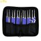 blue cover lock pick set 12 pcs dimple pick with 5 pcs tension tool for locksmith