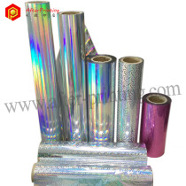 Metalized Colorful Rainbow Adhesive Thermal Holographic Laminating Film