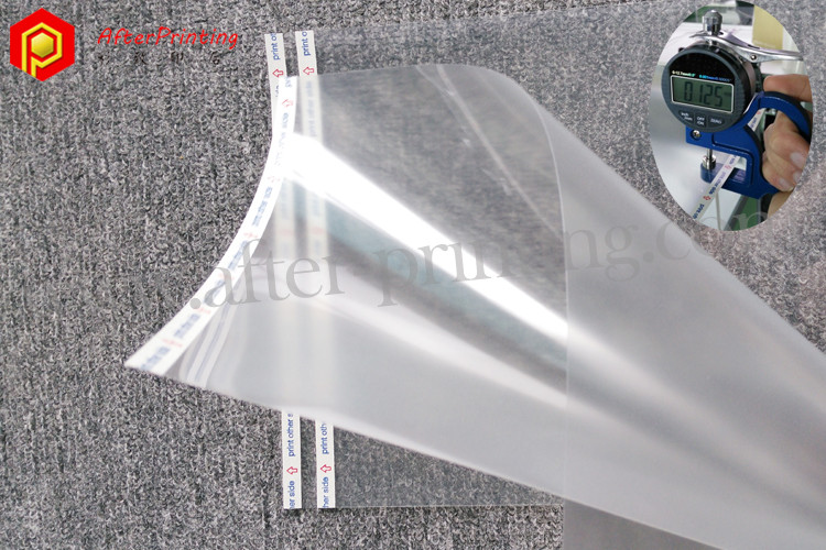 coated transparent film for overhead projection