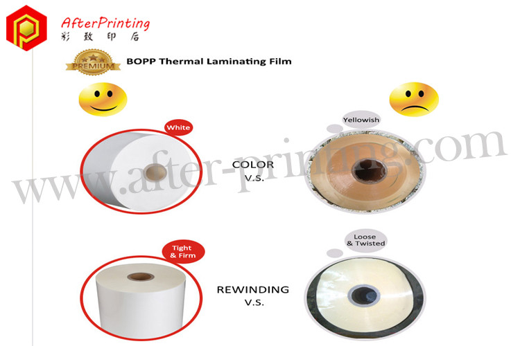 difference on the coating and roll body of plastic films