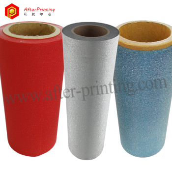 Sparkle Laminated Film Silver Blue Red Color Glitter Effect