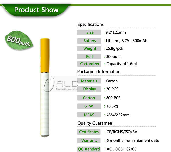 China Factory Price Mini Ego 350mAh e hookah cigarette 800 puffs Dry Herb E Cigarette