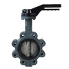 Lug type rubber lined butterfly valve