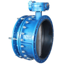 Expansion middle flanged butterfly valve
