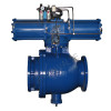 Pneumatic actuated flanged ball valve