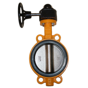 worm gear operated soft back butterfly valve